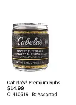 Cabela's Cabela's Premium Rubs offer