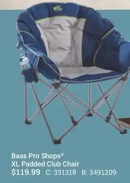 Cabela's Bass Pro Shops XL Padded Club Chair offer