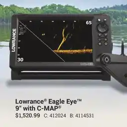 Cabela's Lowrance Eagle Eye 9 with C-MAP offer