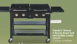 Cabela's Cabela's Deluxe 4-Burner Event Grill and Griddle Combo offer
