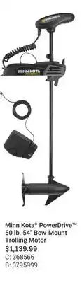 Cabela's Minn Kota PowerDrive 50 lb. 54 Bow-Mount Trolling Motor offer