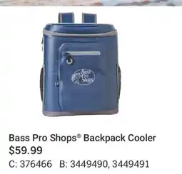 Cabela's Bass Pro Shops Backpack Cooler offer
