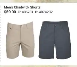 Cabela's Men's Chadwick Shorts offer