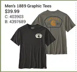 Cabela's Men's 1889 Graphic Tees offer