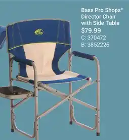 Cabela's Bass Pro Shops Director Chair with Side Table offer