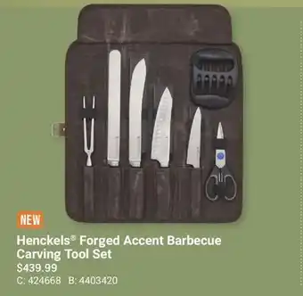 Cabela's Henckels Forged Accent Barbecue Carving Tool Set offer