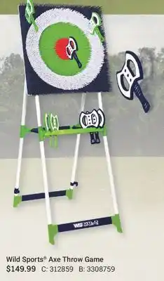 Cabela's Wild Sports Axe Throw Game offer