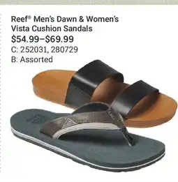 Cabela's Reef Men's Dawn & Women's Vista Cushion Sandals offer