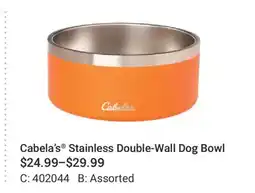 Cabela's Cabela's Stainless Double-Wall Dog Bowl offer