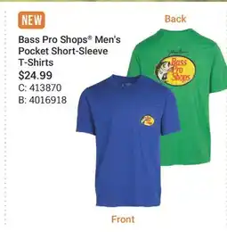 Cabela's Bass Pro Shops Men's Pocket Short-Sleeve T-Shirts offer