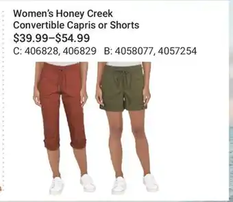 Cabela's Women's Honey Creek Convertible Capris or Shorts offer