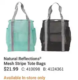 Cabela's Natural Reflections Mesh Stripe Tote Bags offer