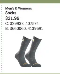 Cabela's Men's & Women's Socks offer