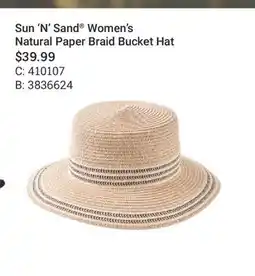 Cabela's Sun 'N ' Sand Women's Natural Paper Braid Bucket Hat offer