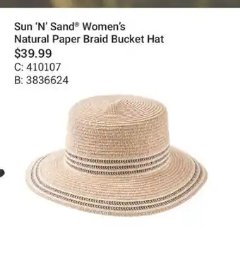 Cabela's Sun 'N ' Sand Women's Natural Paper Braid Bucket Hat offer
