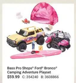 Cabela's Bass Pro Shops Ford Bronco Camping Adventure Playset offer