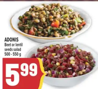 Marché Adonis ADONIS Beet or lentil seeds salad offer