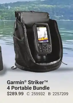 Cabela's Garmin Striker 4 Portable Bundle offer