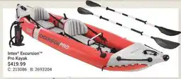 Cabela's Intex Excursion Pro Kayak offer