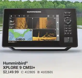 Cabela's Humminbird XPLORE 9 CMSI+ offer