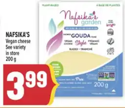 Marché Adonis NAFSIKA'S Vegan cheese offer