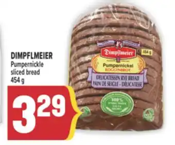 Marché Adonis DIMPFLMEIER Pumpernickle sliced bread offer