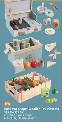 Cabela's Bass Pro Shops Wooden Toy Playsets offer