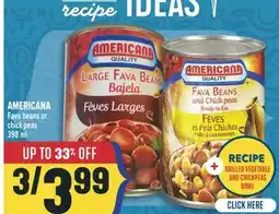 Marché Adonis AMERICANA Fava beans or chick peas offer