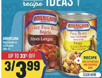 Marché Adonis AMERICANA Fava beans or chick peas offer