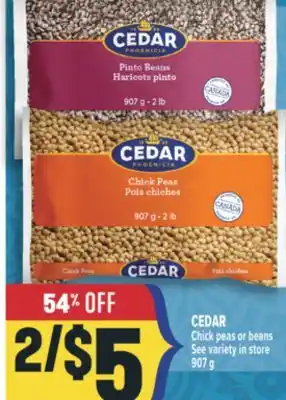 Marché Adonis CEDAR Chick peas or beans offer