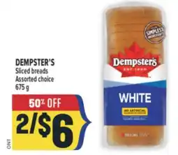 Marché Adonis DEMPSTER'S Sliced breads offer