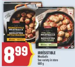 Marché Adonis IRRÉSISTIBLE Meatballs offer