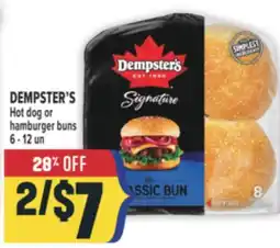 Marché Adonis DEMPSTER'S Hot dog or hamburger buns offer
