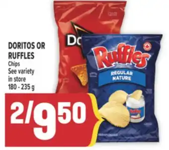 Marché Adonis DORITOS OR RUFFLES Chips offer