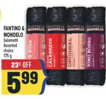 Marché Adonis FANTINO & MONDELLO Salametti offer