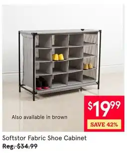 Kitchen Stuff Plus Softstor Fabric Shoe Cabinet offer