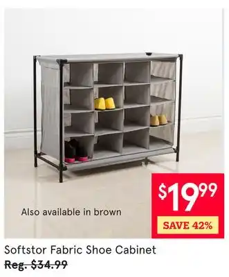 Kitchen Stuff Plus Softstor Fabric Shoe Cabinet offer