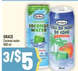 Marché Adonis GRACE Coconut water offer