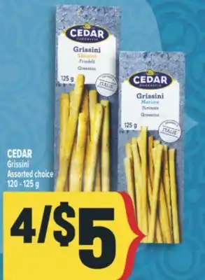 Marché Adonis CEDAR Grissini offer