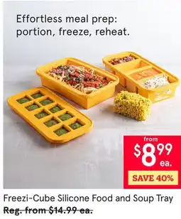 Kitchen Stuff Plus Freezi-Cube Silicone Food and Soup Tray offer