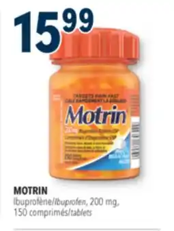 Familiprix Motrin ibuprofen tablets USP 200mg Regular Strength 150un offer