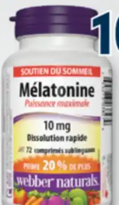 Familiprix Webber Naturals Melatonin Cherry Pomegranate gummies offer
