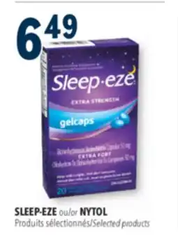 Familiprix Sleep-eze extra strength softgels capsules 20un offer