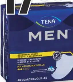 Familiprix Tena Men absorbent guard discreet and secure maximum absorbency 48un offer