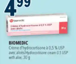 Familiprix BIOMEDIC Hydrocortisone cream 0.5 USP with aloe, 30 g offer