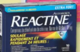 Familiprix Reactine extra strength allergy tablets 10un offer