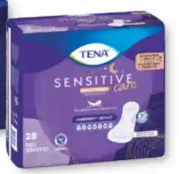 Familiprix Tena Sensitive Care Extra Coverage overnight pads 28un offer