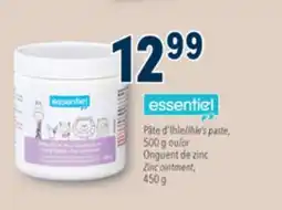 Familiprix ESSENTIEL Ihle's paste, 500 g or Zinc ointment, 450 g offer