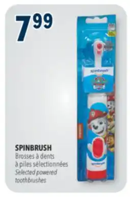 Familiprix Arm & Hammer Kid's Spinbrush Paw Patrol powered toothbrush Soft offer