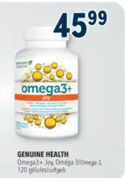 Familiprix GENUINE HEALTH Omega3+ Joy, Omega 3 offer